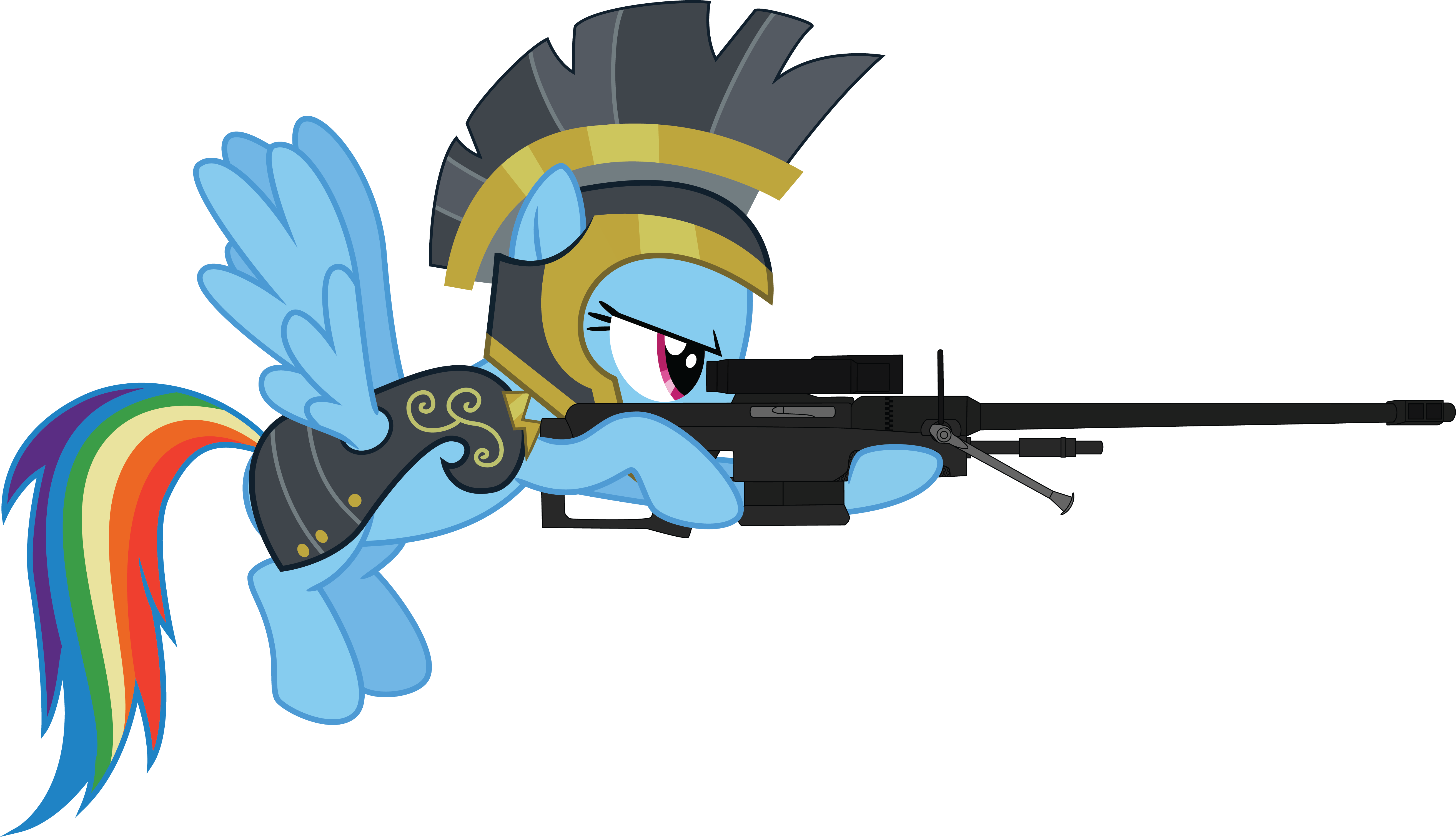 Ivanspacebiker Commander Hurricane With Srs99c-s2 Am - My Little Pony With Gun (5243x3015)