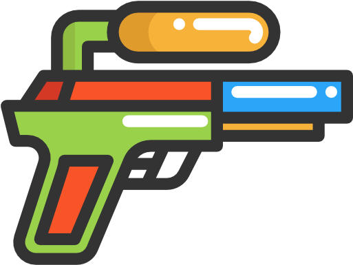 Water Gun Png Transparent Water Gun - Water Gun Clipart Free (512x512)