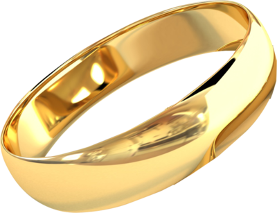 Gold Wedding Rings Png 13 Psd Images Ring Images - One Gold Ring Png (400x307)