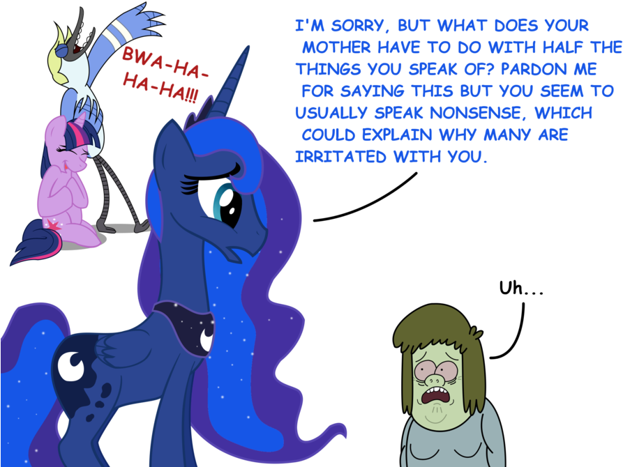 Luna Is 'my Mom' Resistant By Cartuneslover16 - Muscle Man My Mom Mlp (900x694)