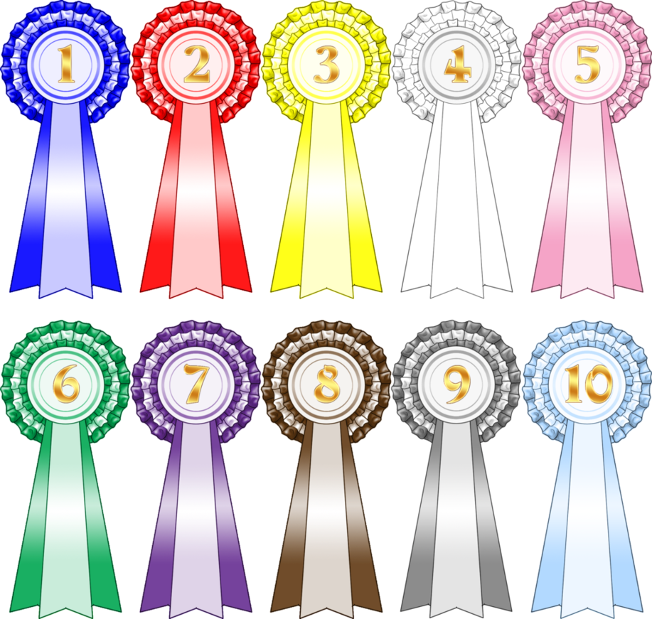 Prize Ribbons By Fluidgirl82 - Prize Ribbon Template (917x871)