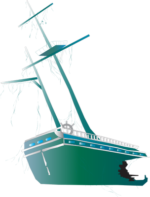 Ian Symbol Shipwreck - Shipwreck Vector (304x400)