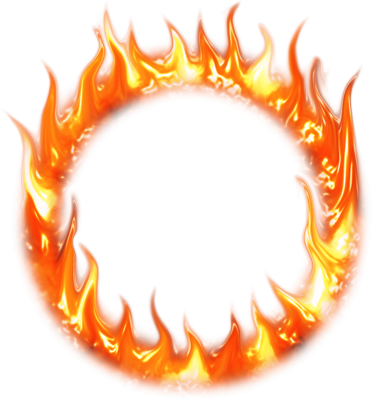 Fire Ring Clipart - Ring Of Fire Clip Art (372x400)