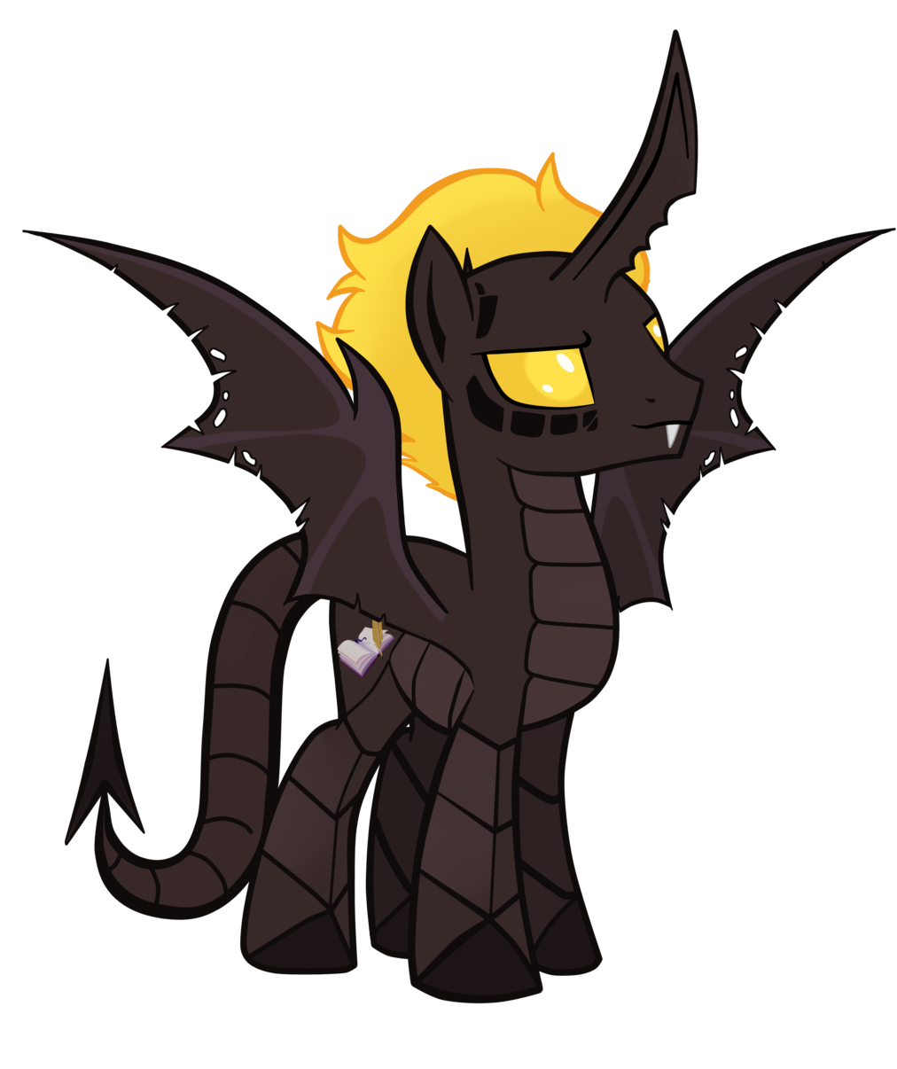 Horns Clipart Curved Dragon - Demon Pony Oc (1024x1205)