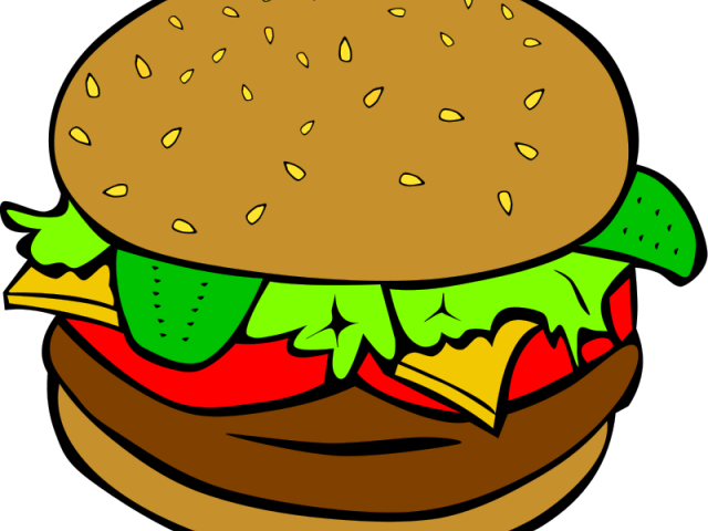 Hamburger Cliparts Transparent - Animated Pictures Of Food (640x480)