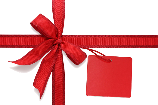 Christmas - Christmas Ribbon Transparent Png (525x350)