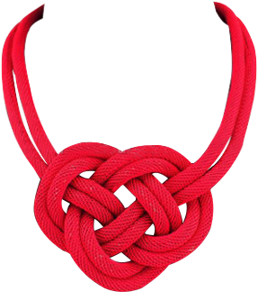 Knot Choker Statement Necklace 52% Off - Necklace (500x500)