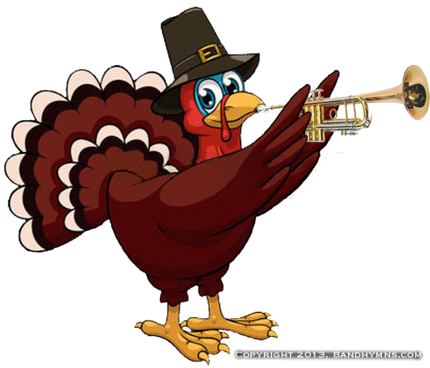 Turkey Clipart Musical - Thanksgiving Turkey Cartoon (620x523)