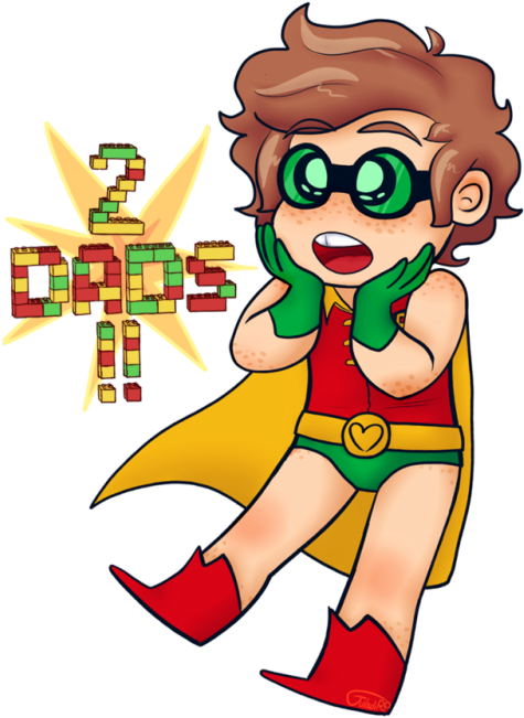 “yesterday I Had No Dads, Then I Had One Dad, And Now - Cartoon (500x659)