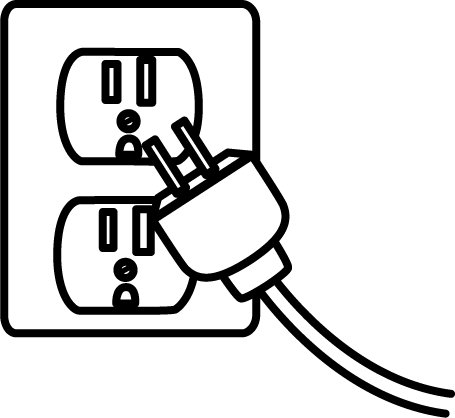 Power Socket Clipart - Clip Art (455x418)