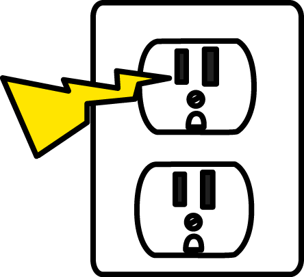 Image Of Electrical Clipart Warning Electricity Clip - Elecrical Clip Art (444x405)