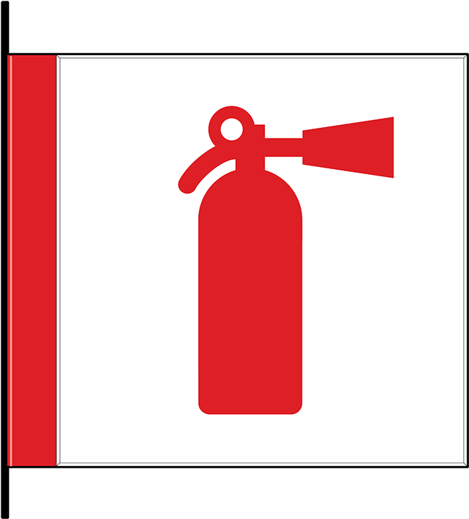 Fire Extinguisher Cabinet Id, Flag Mount - Fire Extinguisher Symbol (1296x1728)