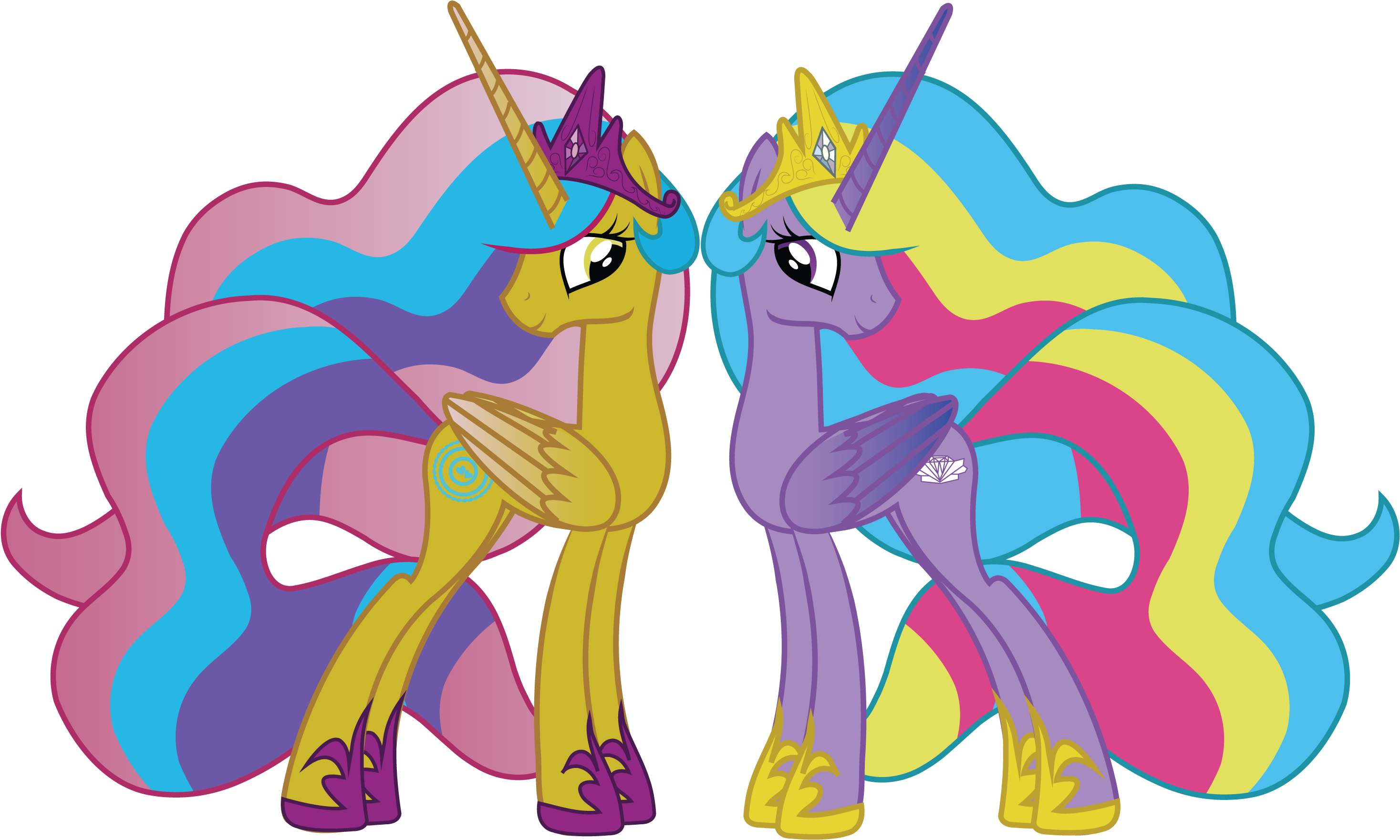 Season 5 Princesses Gold - Mlp Princess Gold Lily And Princess Sterling (3000x2000)