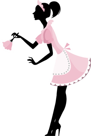 Maids Of Perfection ***** Star Cleaning Service - Pink Feather Duster Clipart (300x447)