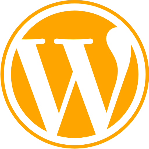 Wordpress Icon Orange (512x512)