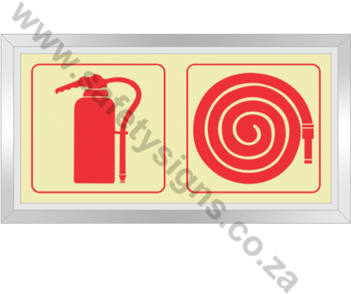 Fire Extinguisher & Fire Hose Reel Photoluminescent - Fire Hose (498x498)