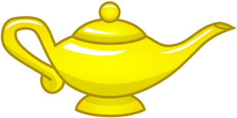 Silver Magic Lamp Weasyl Bible Oil Lamp Clip Art Oil - Magic Lamp Transparent (500x250)