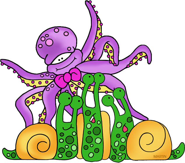 Mollusks - Mollusks Clipart (648x583)