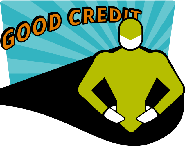 Superhero With The Title Reading Good Credit - Superhero With The Title Reading Good Credit (637x505)