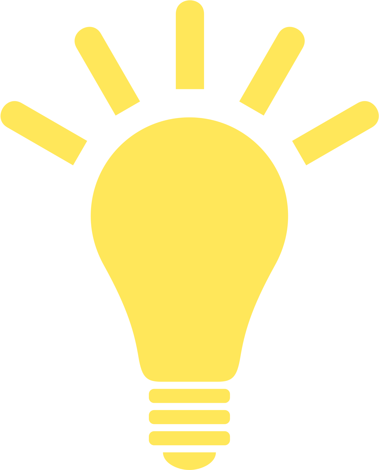 Yellow Lightbulb Clipart - Light Bulb Png Icon (2000x2000)