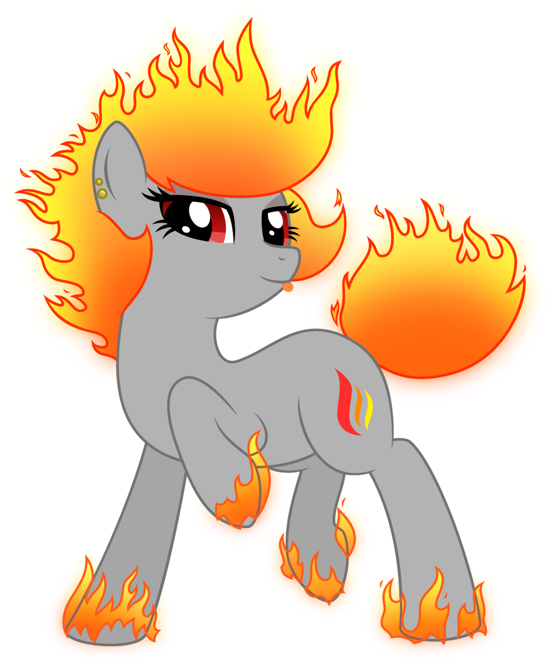 Elemental Pony - Cartoon (1280x1338)