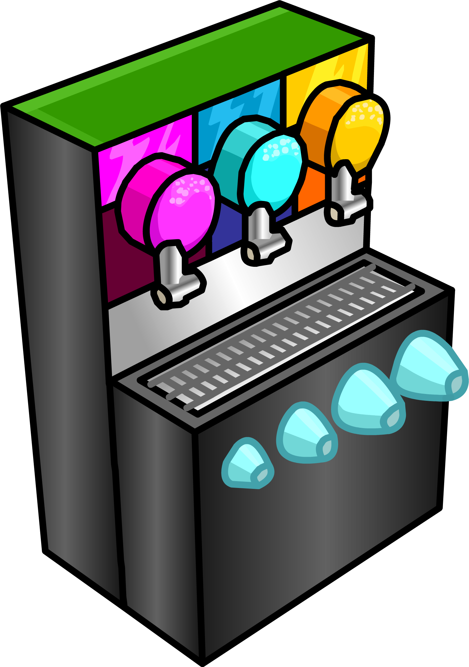Smoothie Machine - Club Penguin Slush Machine (1584x2250)