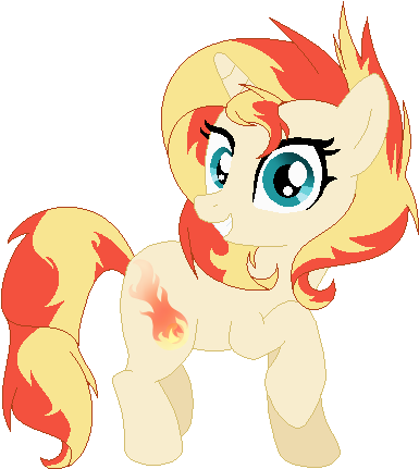Mlp Fire Sun By Galaxyswirlsyt - Mlp Fire Streak X Sunset Shimmer (494x546)