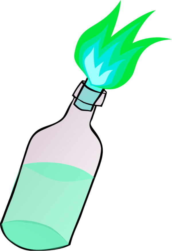 Vector Clip Art - Flasche Clipart (600x877)
