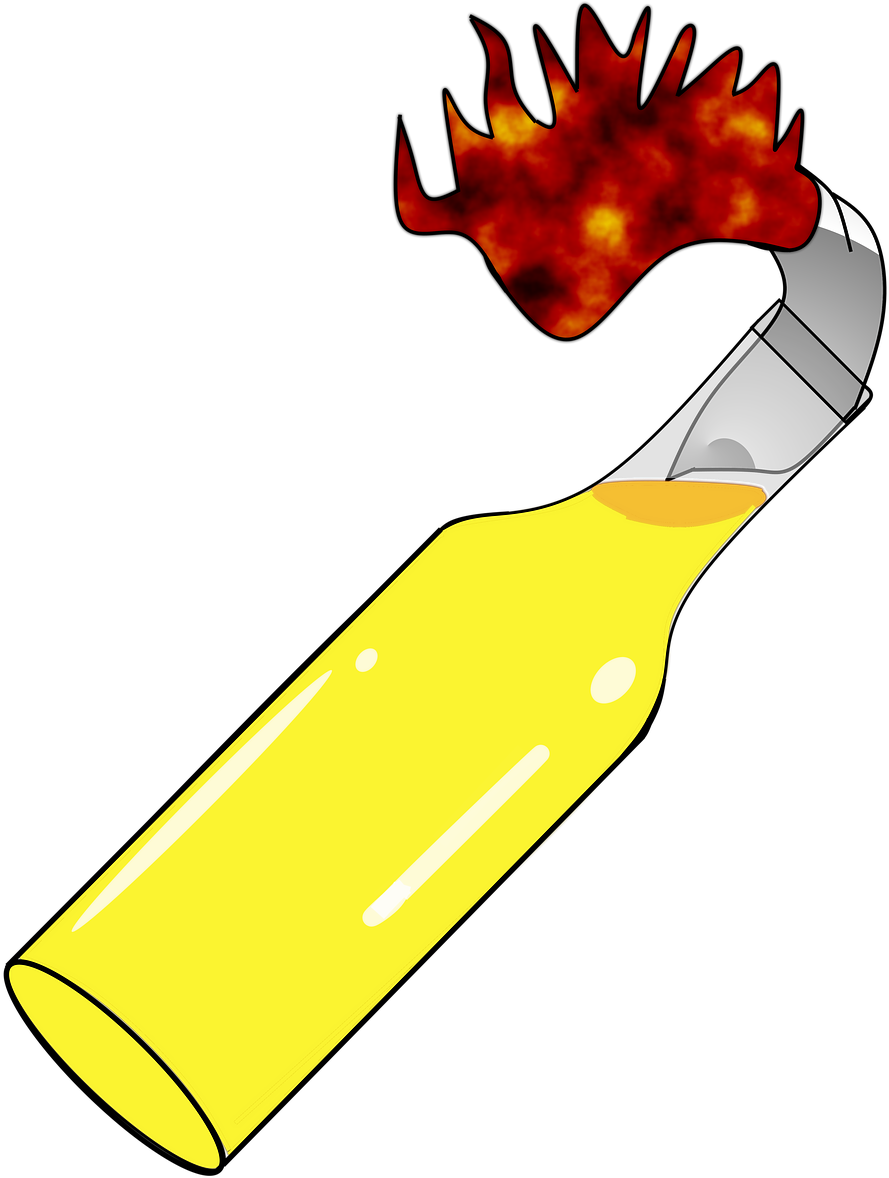 Molotov Cocktail Incendiary Device Clip Art - Molotov Cocktail Incendiary Device Clip Art (1000x1280)