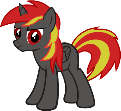 Blood Fire 'pony Avatar Demo Edition' By Burnoutprime7 - Blood Pony (450x400)