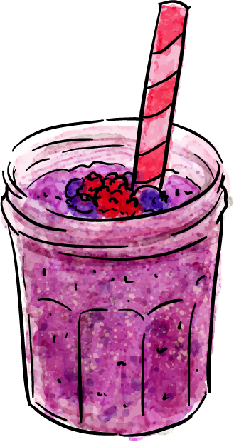 Smoothie Lover Messages Sticker-0 - Healthy Smoothies Png Watercolor (329x619)