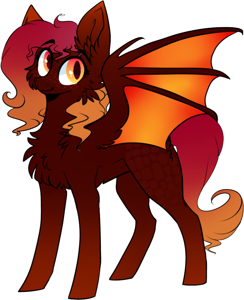 Lava/fire Pony Adopt By Havoxious - Cartoon (1024x1024)