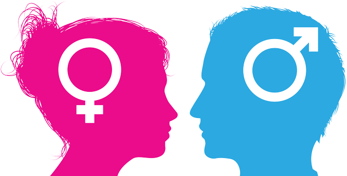 Time To Address Gender Inequality In Education - Men & Women Symbol (700x359)