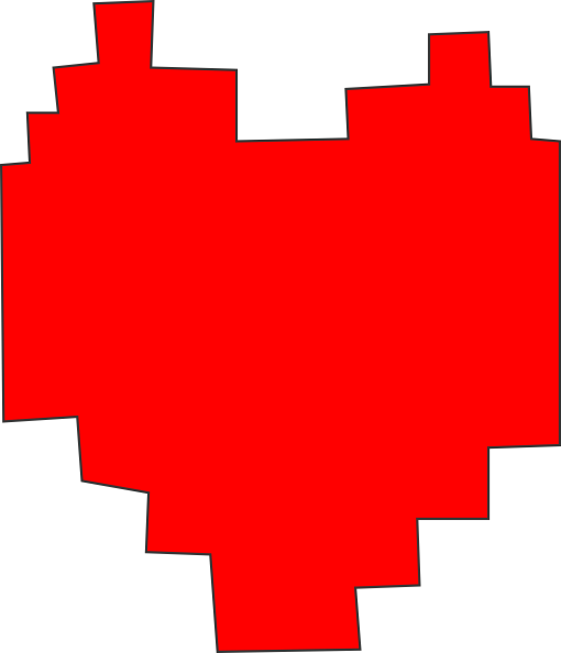 How To Set Use Undertale Pixel Heart Icon Png アンダー テール ソウル ドット 510x594 Png Clipart Download