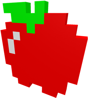 Pac Man Apple Pixel Art - Pac-man (420x420)