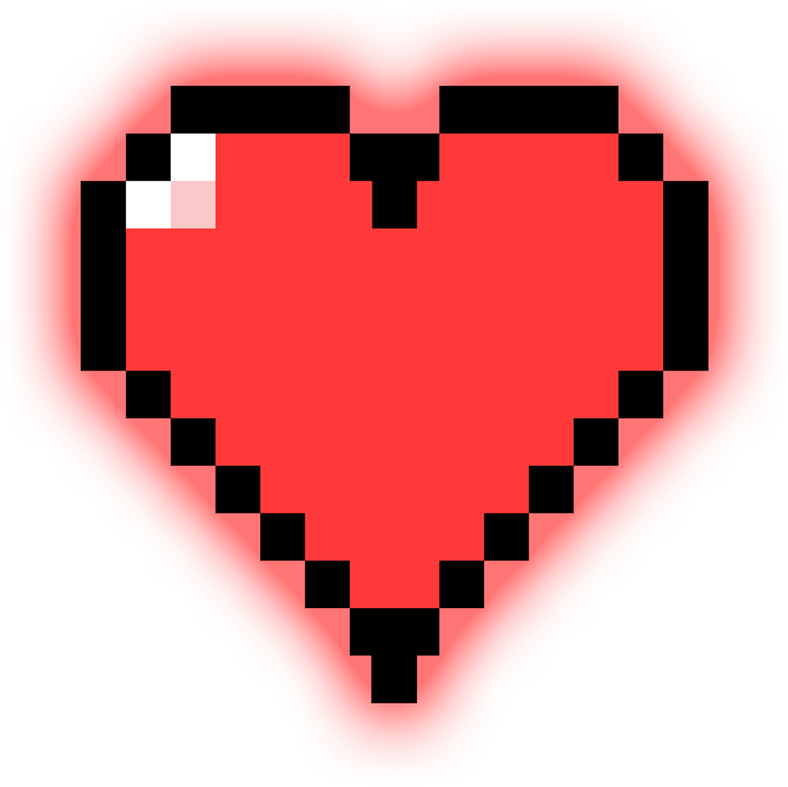 Pixel Hearth By Donseyli - Pixel Love Heart (800x800)