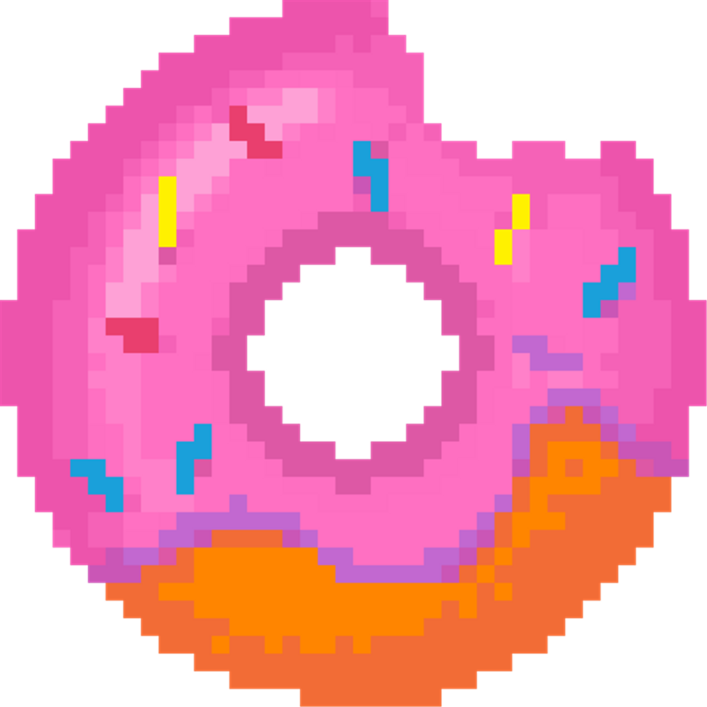 Donut Donuts Donuts Donut Pixelart Pixels Pixel Pixel - Earth Day Animated Gifs (1024x1024)