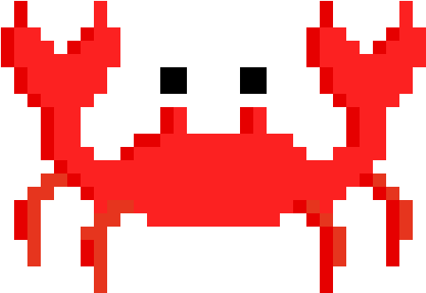 A Cute Little Crab - Crab Png Pixel (480x345)