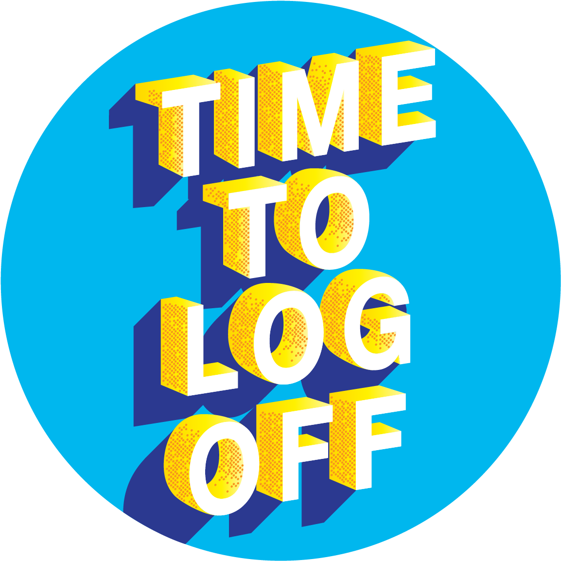 Logo - Time To Log Off (1181x1181)