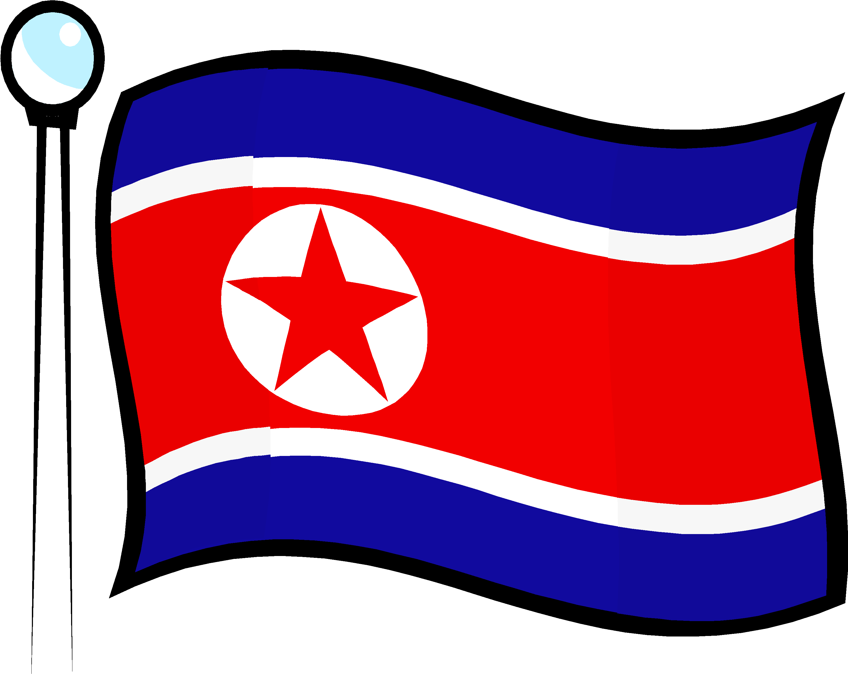 North Korea - Flag (3378x2722)