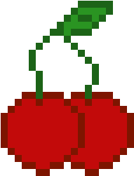 Pixel Cherries By Rainbowseifuku - Tracer Gun Pixel (320x380)