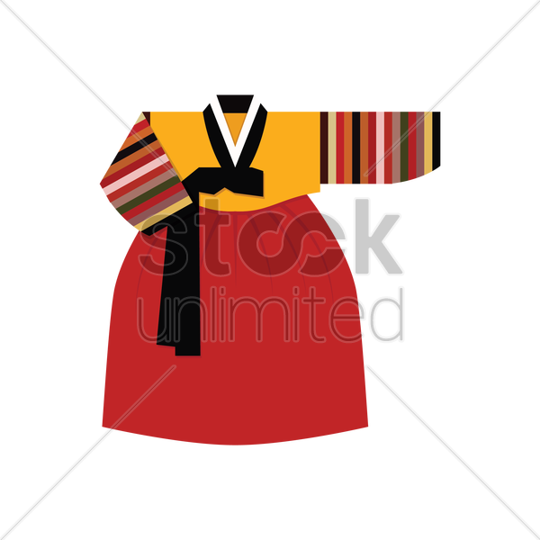 Han Bok Clipart - Hanbok Dress Clip Art (600x600)