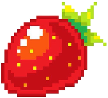 A Pixel Artist Renounces Pixel Art - Strawberry Pixel Gif (512x512)