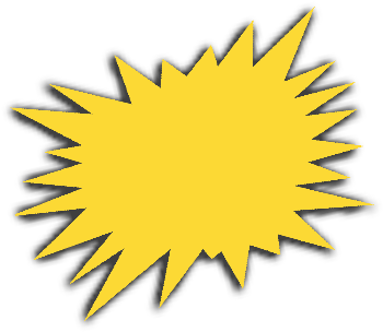 Capt'n Jack Spareribs - Starbursts Clipart (369x329)