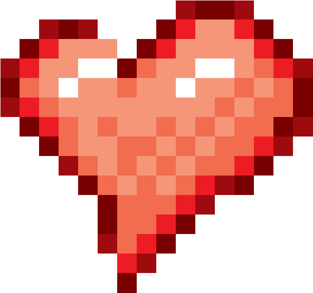 Pixel Heart By Digizoo - 20 X 20 Pixel (640x640)