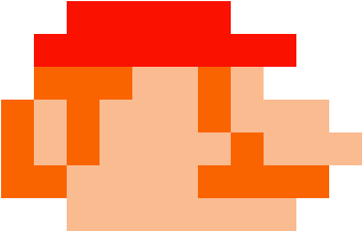 Mario Pixel Head - 8 Bit Mario (460x460)