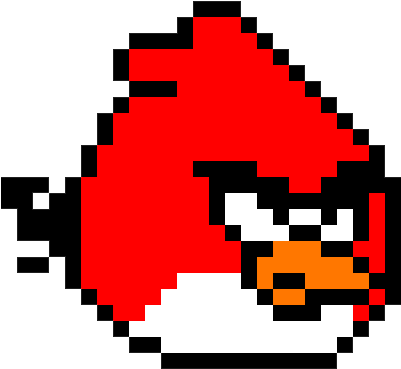 Red Angry Bird Minecraft Pixel Art - Pixel Art Angry Bird (400x400)