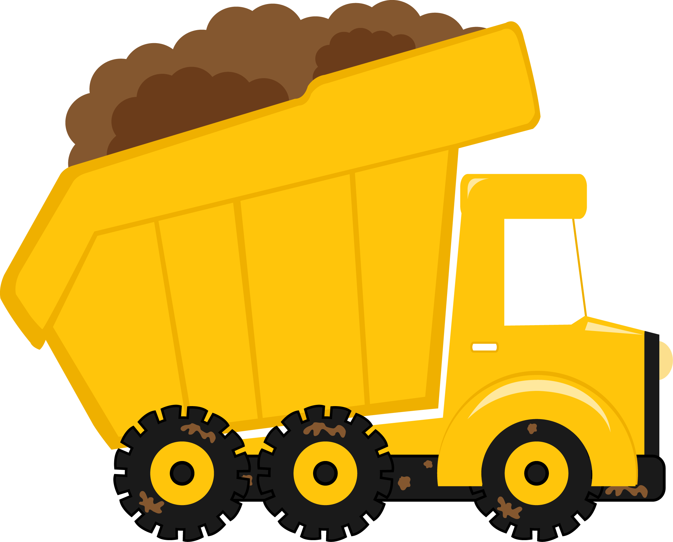 Meios De Transporte - Dump Truck Clipart Png (2169x1747)