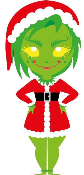 The Grinch By Elementliz - Illustration (641x822)