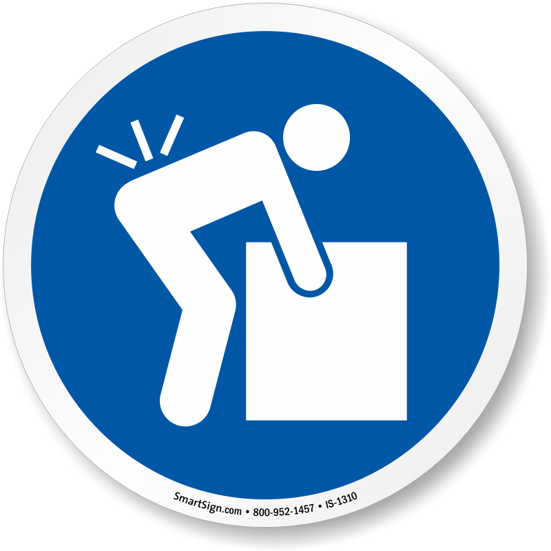 Lifting Hazard Iso Symbol Sign - Hazard (800x800)